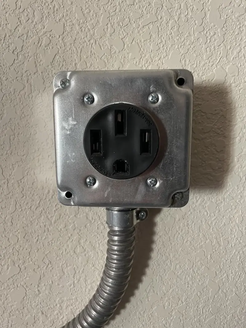 NEMA 14-50 outlet installed for Smart Home Electrical in Upper Frederick